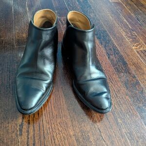 Madewell Black Leather Ankle Booties